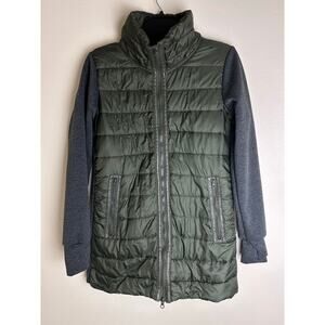 Mondetta green Zip-Up Puffer Jacket Cotton Blend Women’s small Preowned